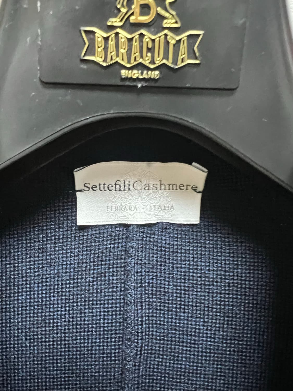 세테필리 캐시미어 네이비 더블 브레스티드 울 자켓 가디건 50 M 사이즈 상품이미지2