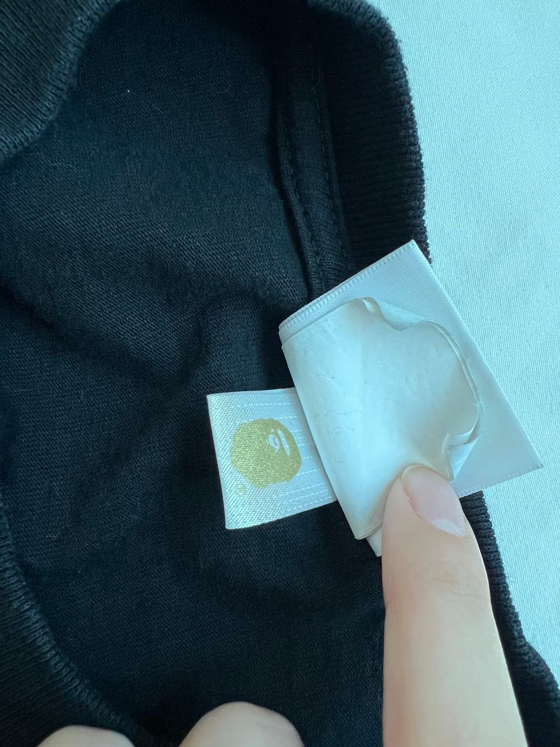 베이프 반팔 티셔츠 블랙 3XL 정품 상품이미지4