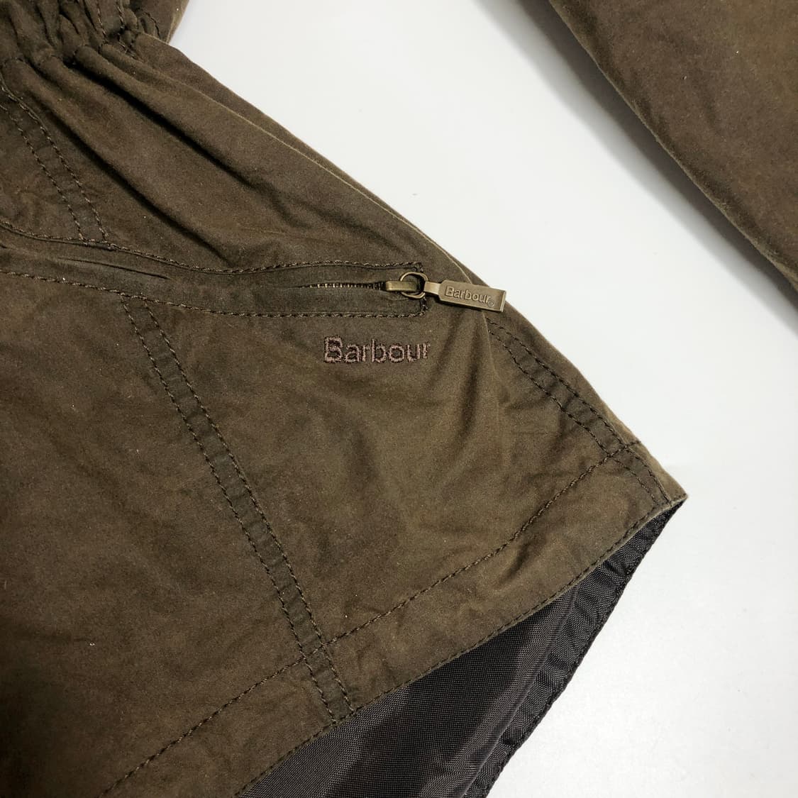 바버 빈티지 실크오일 왁스 자켓 UK10 상품이미지7