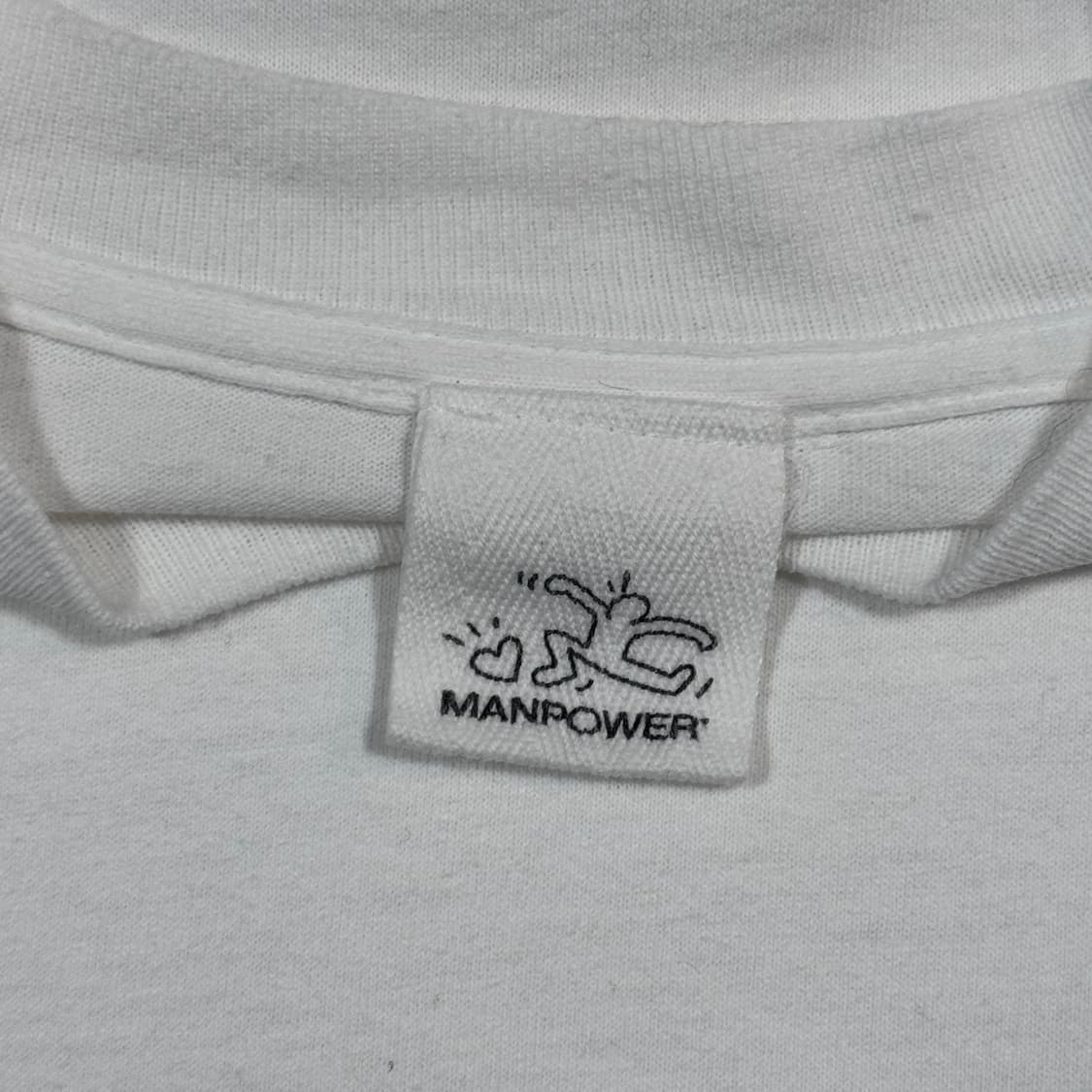 빈티지 90s 키스해링 ‘MANPOWER' 아트 티 롱슬리브 상품이미지7