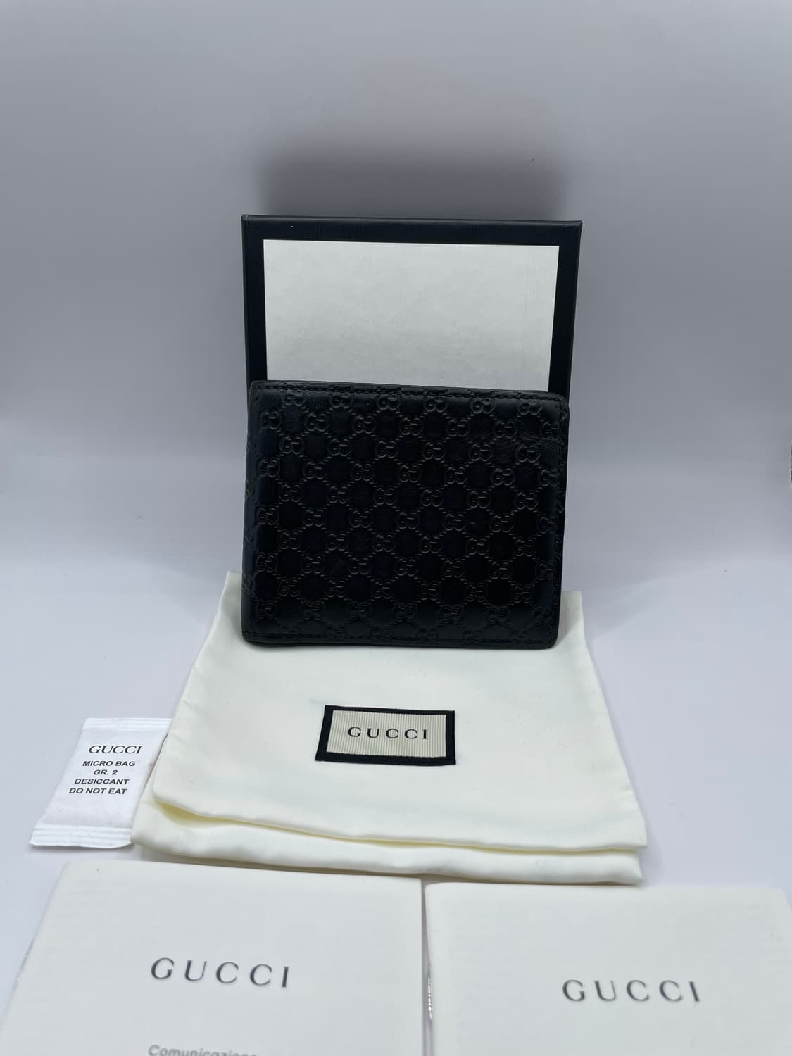 구찌 마이크로시마 반지갑 블랙 상품이미지1