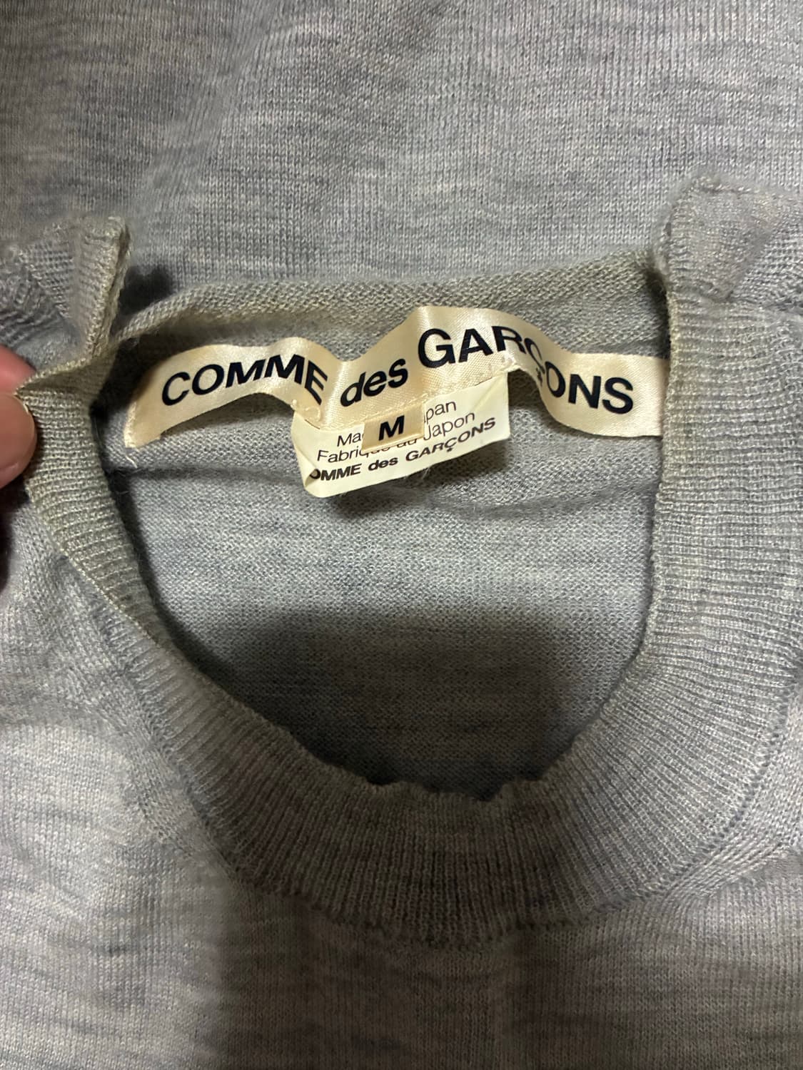 꼼데가르송 캐시미어 니트 2012 AW 상품이미지3