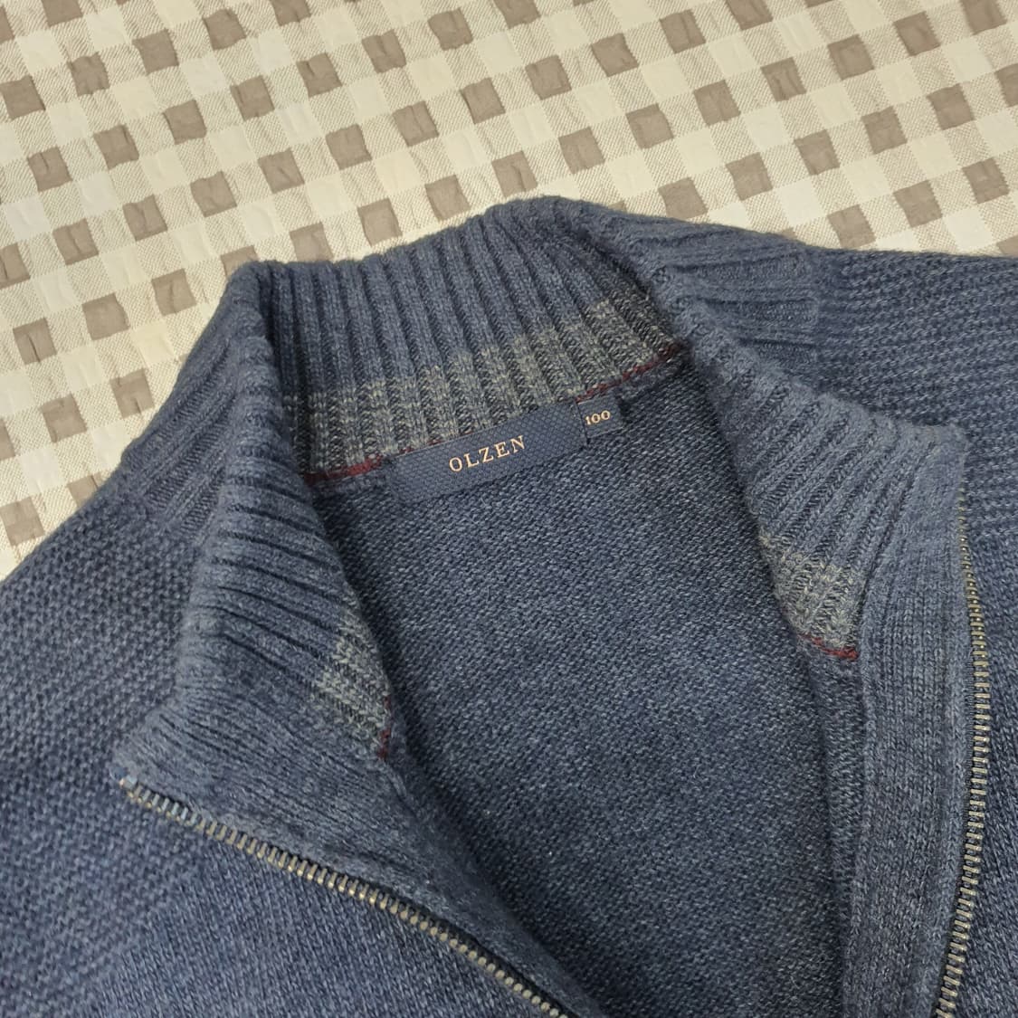 올젠 울 집업 가디건 남자95 상품이미지2