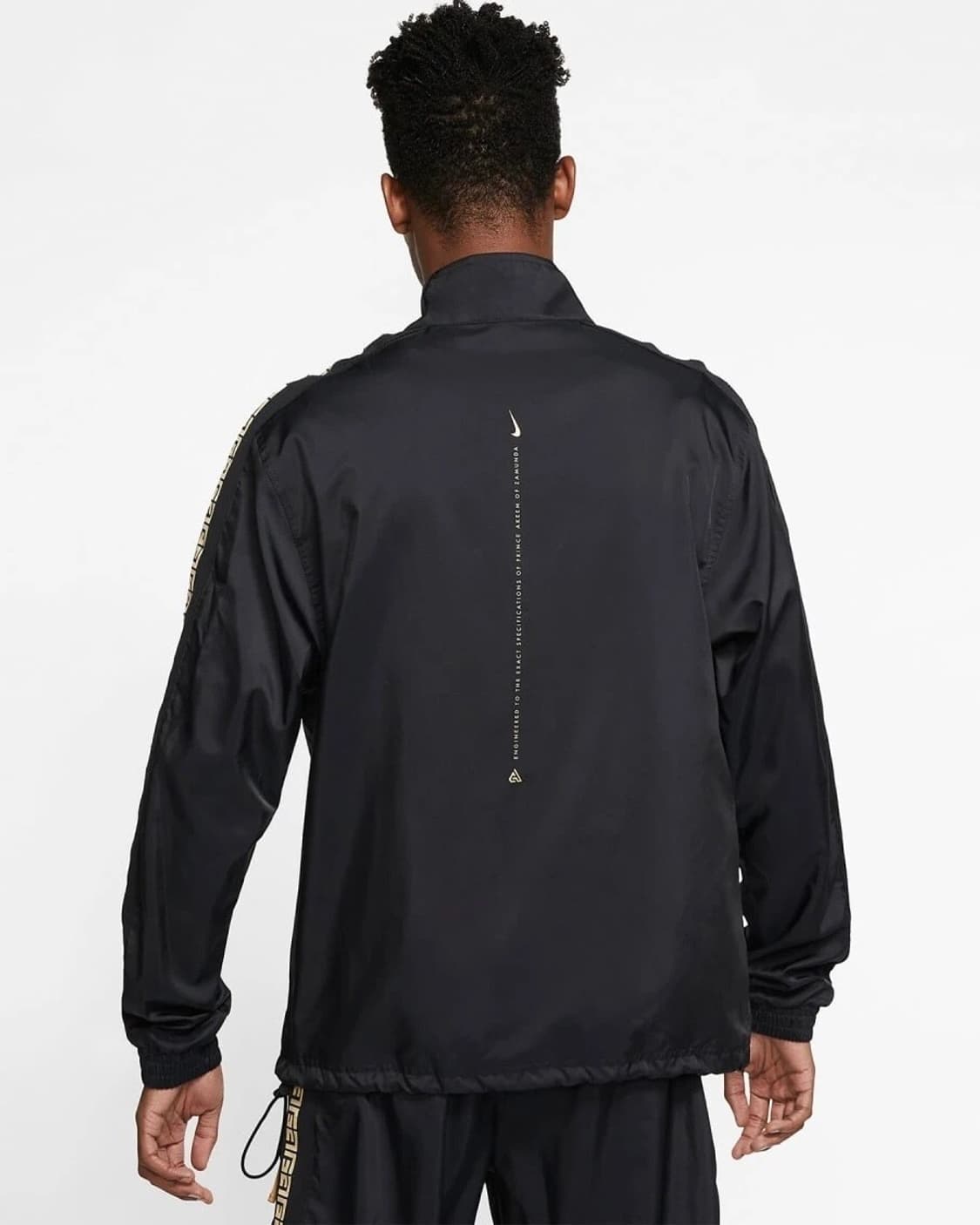 나이키 커밍투아메리카 검골 블랙 골드 기하학 집업 바람막이 우븐 올드스쿨 상품이미지3