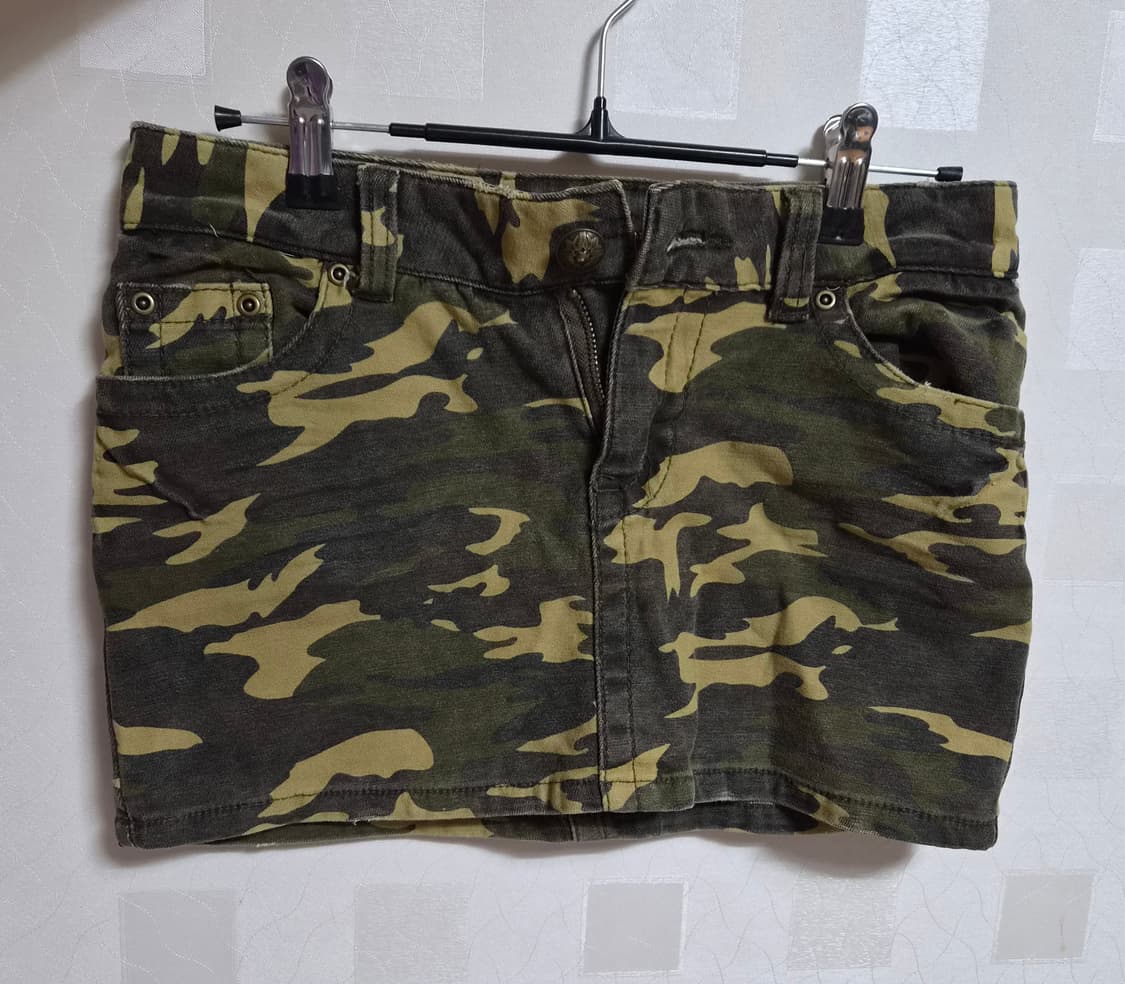빈티지 카모 미니 스커트 상품이미지1