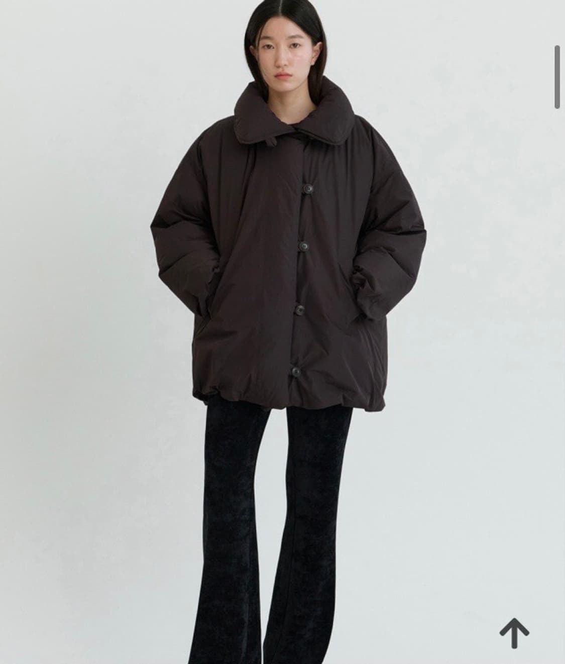 (새상품) 스프링크로커스 브라운 패딩 코트 상품이미지4