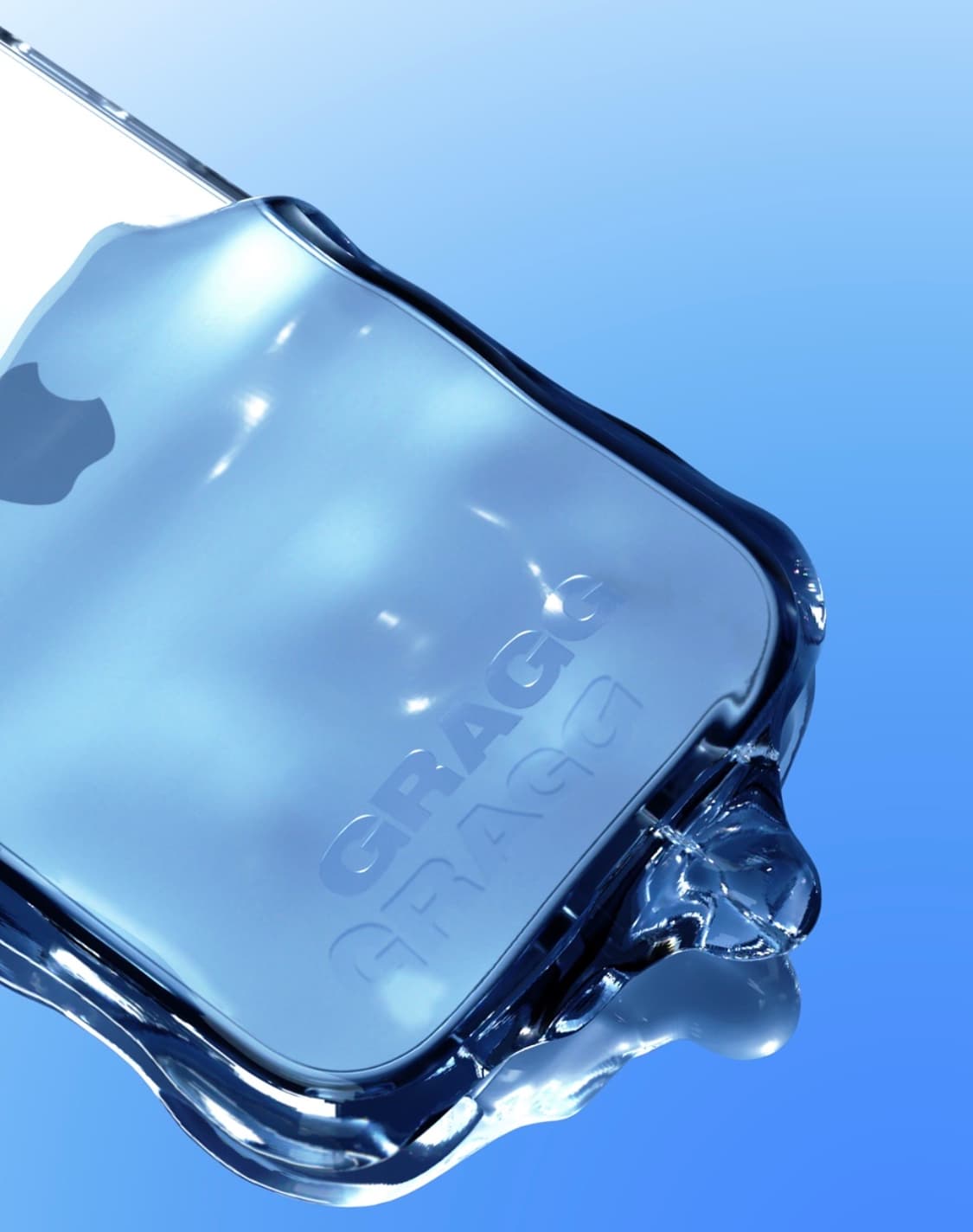 Gragg DOUBLE LAYERS CASE - CLEAR BLUE 상품이미지3