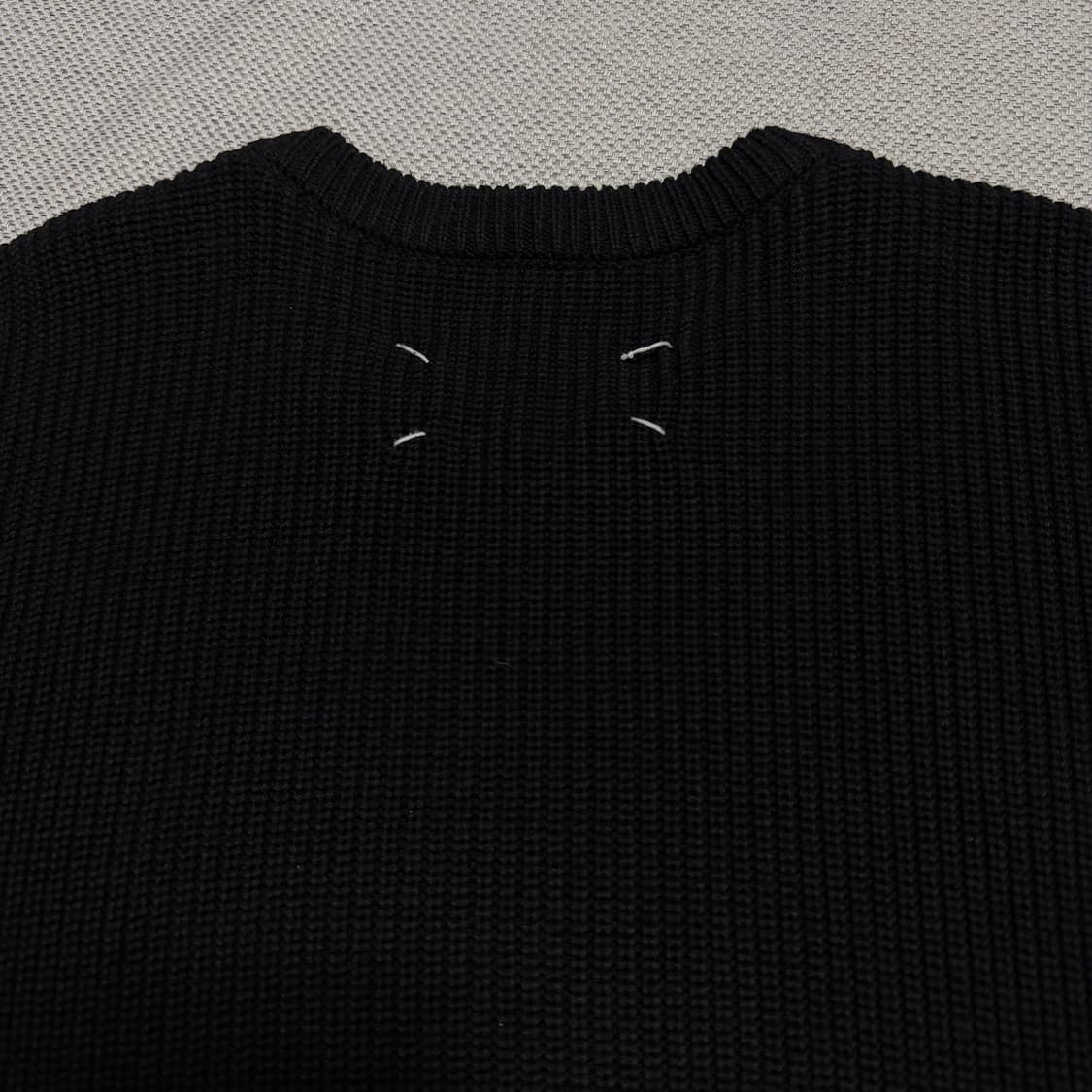 메종 마르지엘라 블랙 크루넥 니트 스웨터 상품이미지6