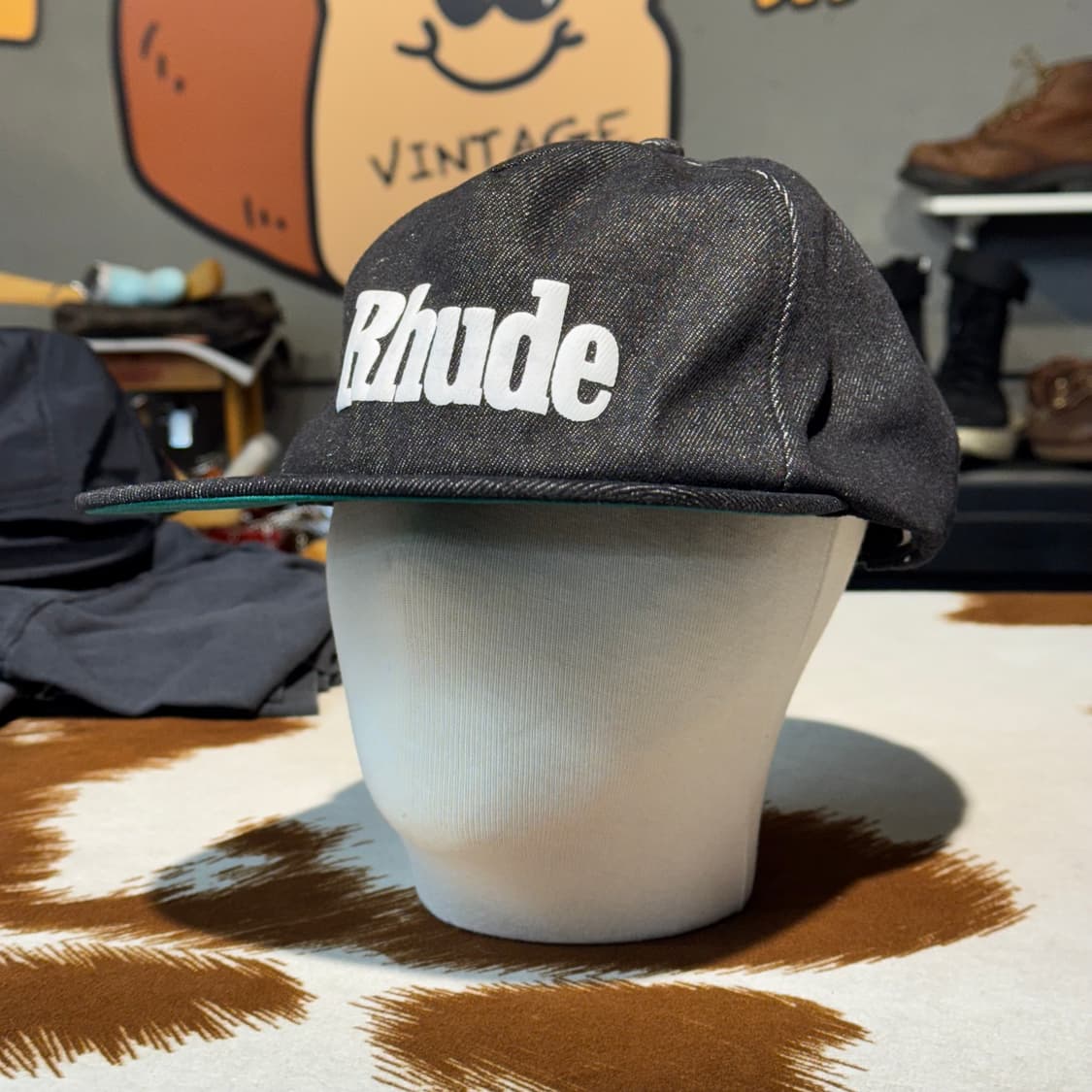 Rhude 데님 캡 모자 (OS) 상품이미지5