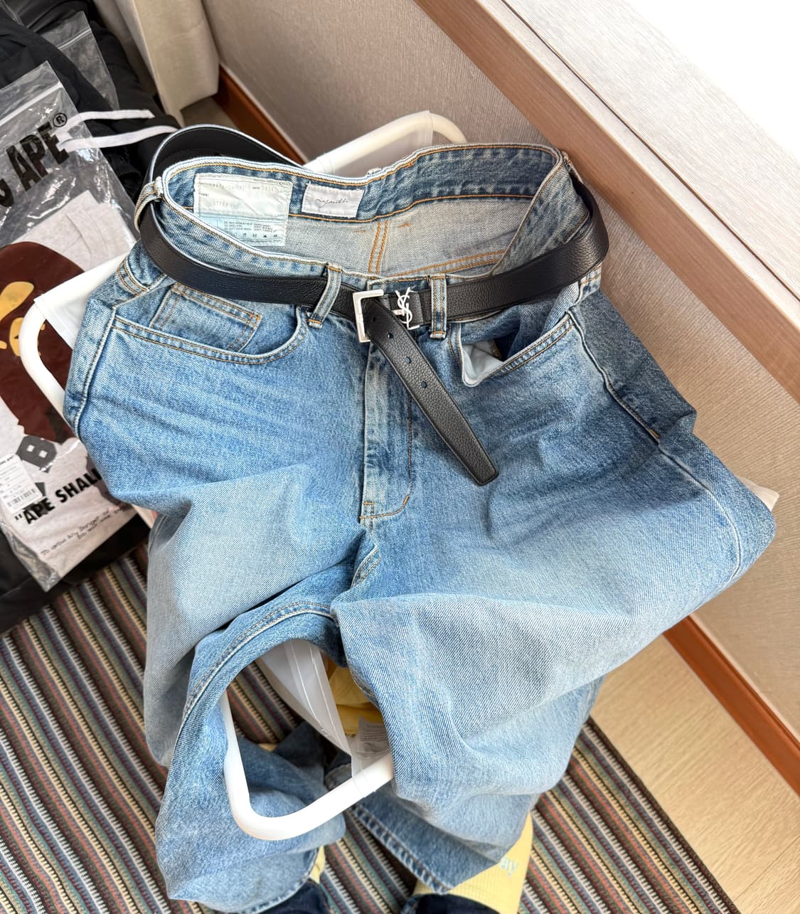 생로랑 모노그램 벨트 상품이미지1