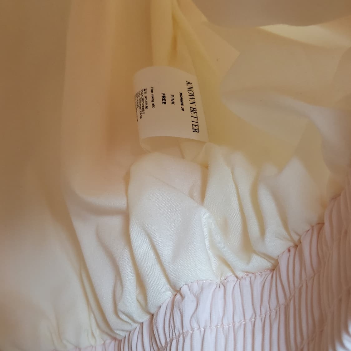 택달린새상품) 노운베러 하이넥 아노락 점퍼 바람막이 핑크 상품이미지9