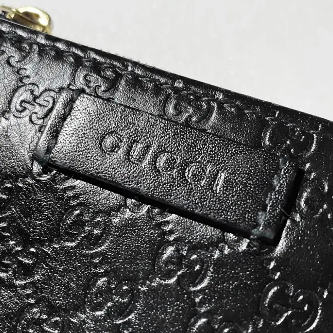 [정품] GUCCI 구찌 마이크로시마 폴드 지퍼 컴팩트 반지갑 상품이미지2