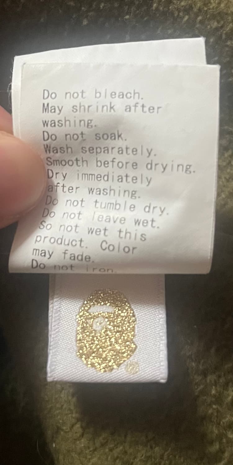 (L) 베이프 퍼스트 카모 샤크 풀 후드집업 녹계 상품이미지8