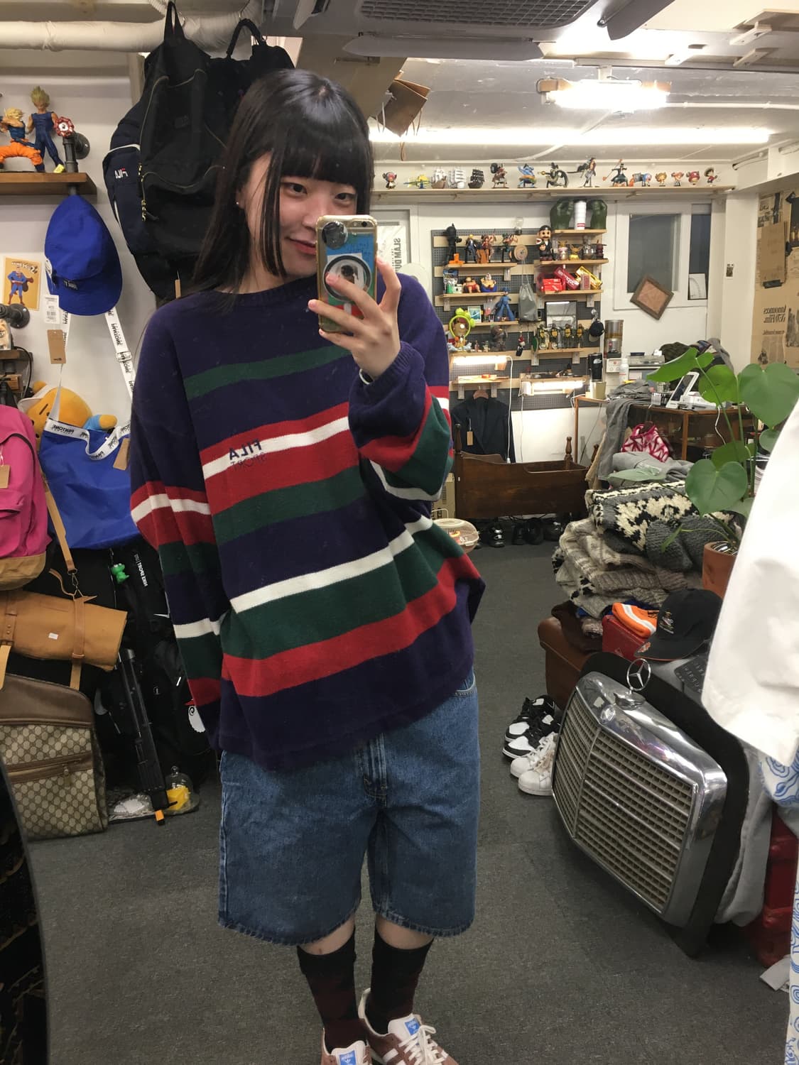 90s Chaps 챕스 랄프로렌 스케이터 데님 쇼츠 상품이미지1