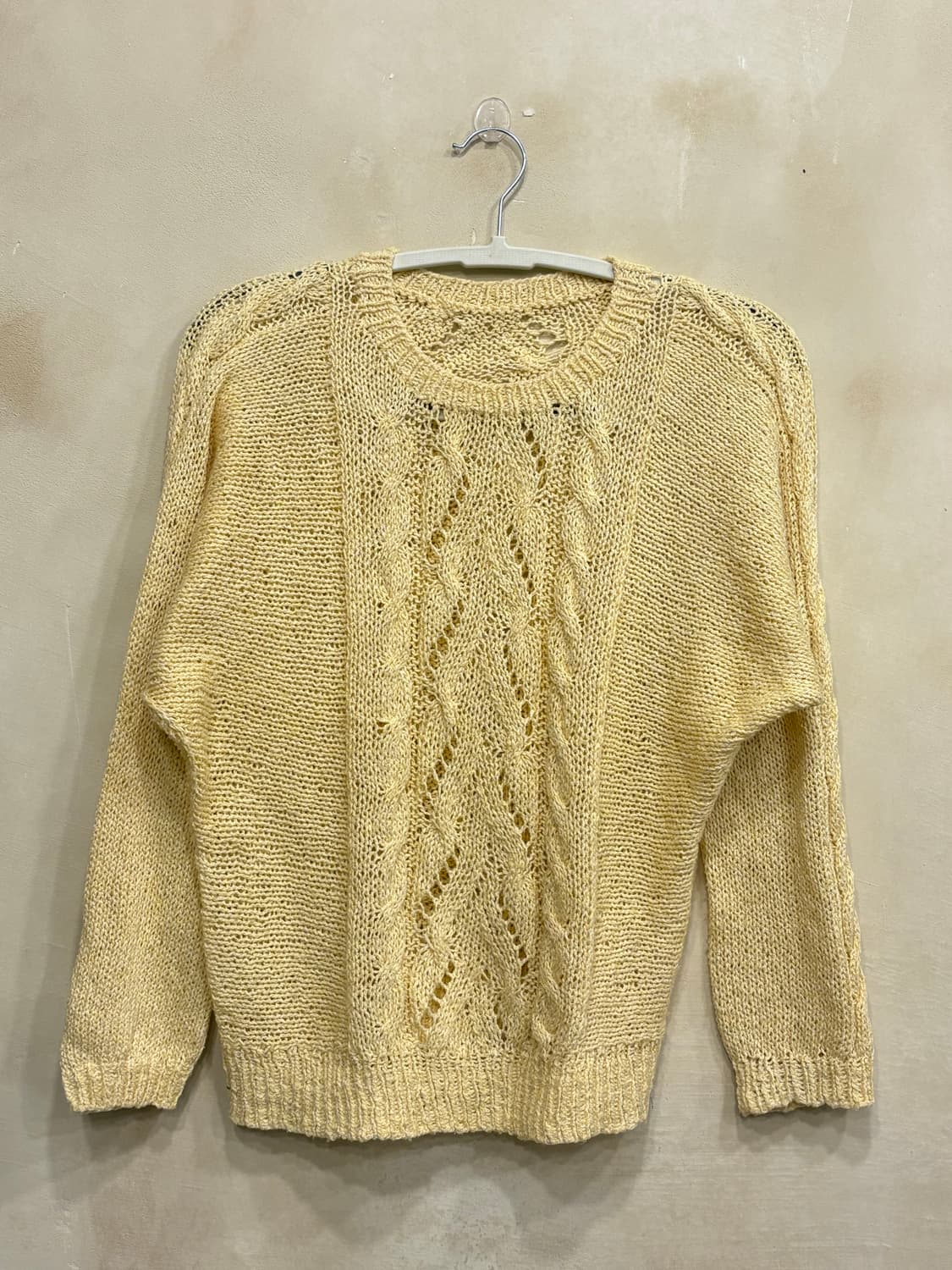 일본빈티지 노란 니트 상품이미지1