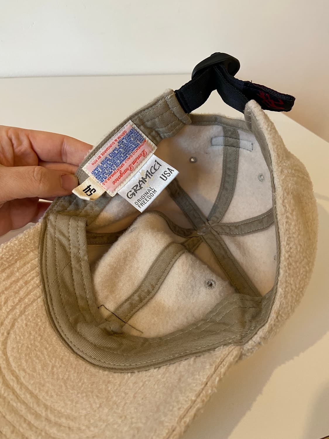 그라미치 x denim dungaree 플리스 캠프캡 상품이미지5