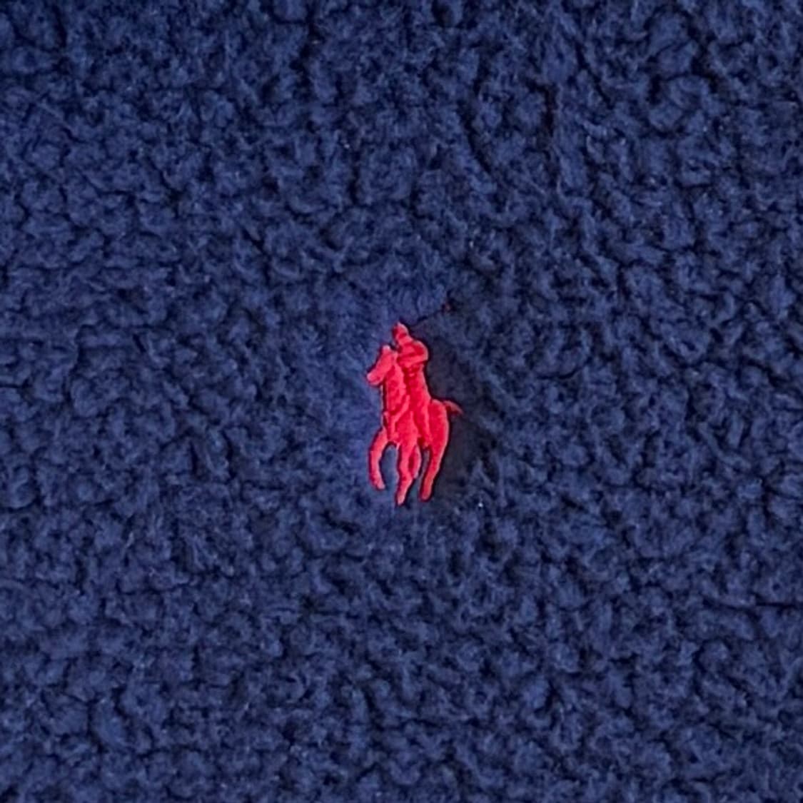 폴로랄프로렌 반집업 뽀글이 후리스 네이비 상품이미지5