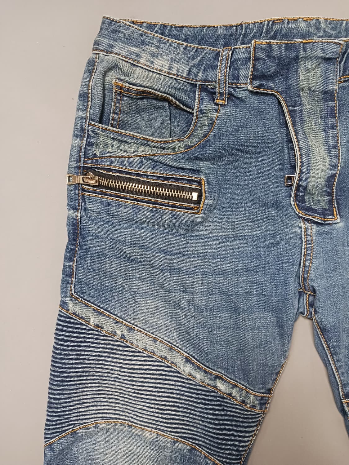 [34] 발망 블루워싱 디스 바이커진 청바지 상품이미지2