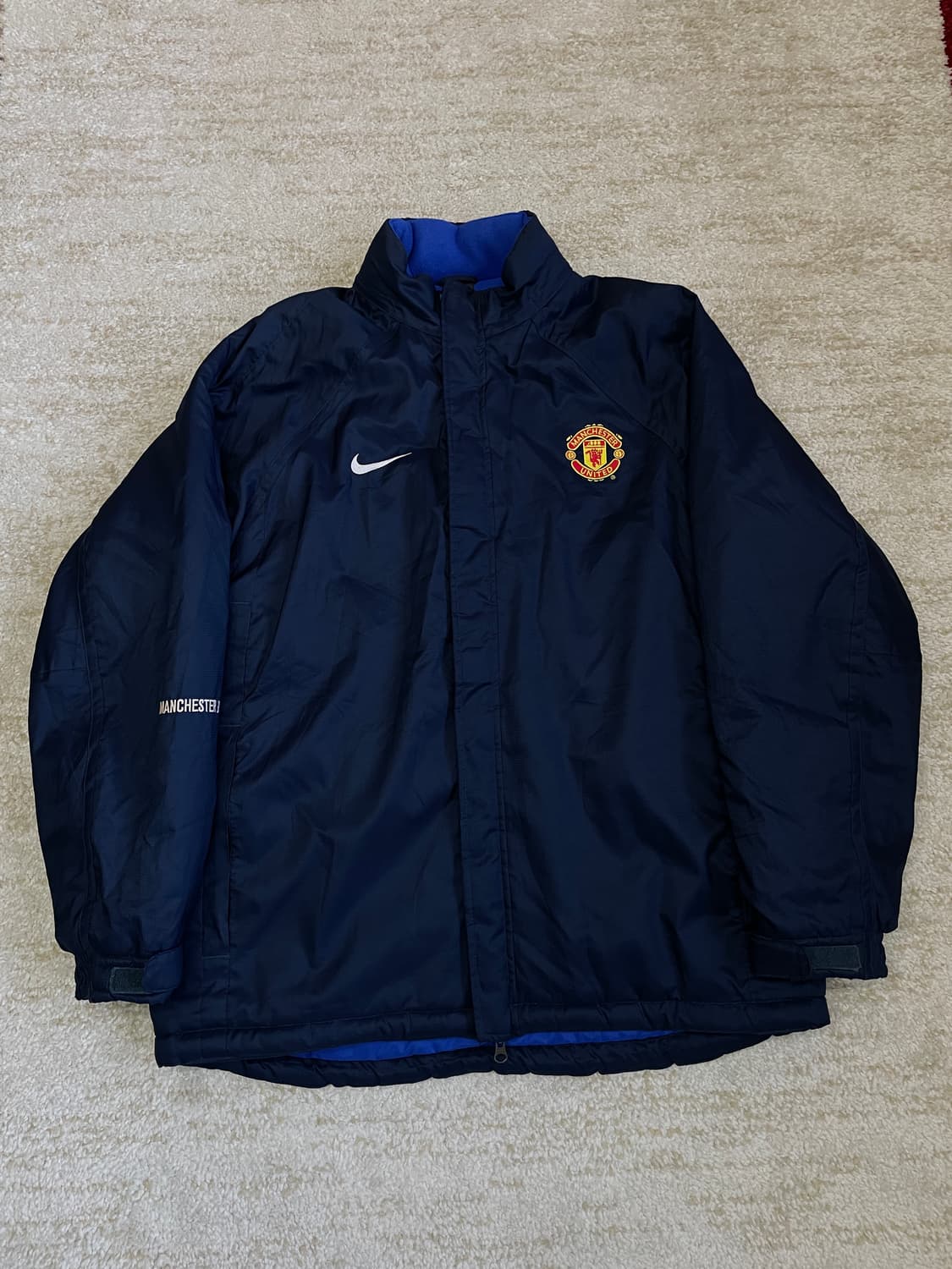 [M] 00s 나이키 맨체스터 유나이티드 패딩 팀 자켓  상품이미지1