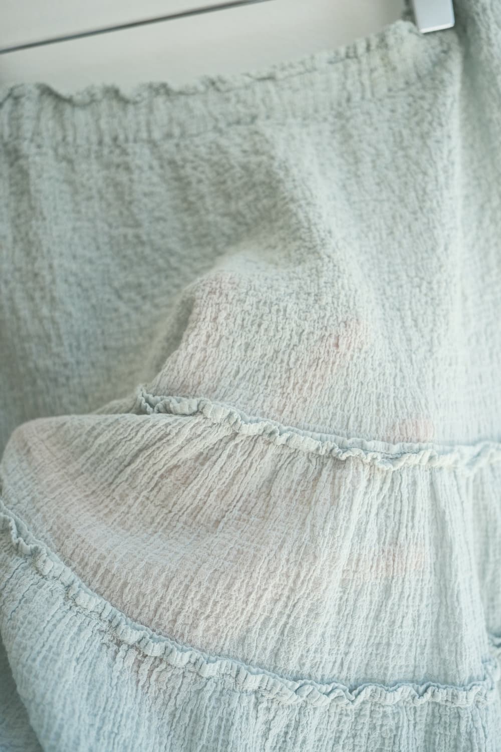Pale blue cauliflower gather skirt 상품이미지9
