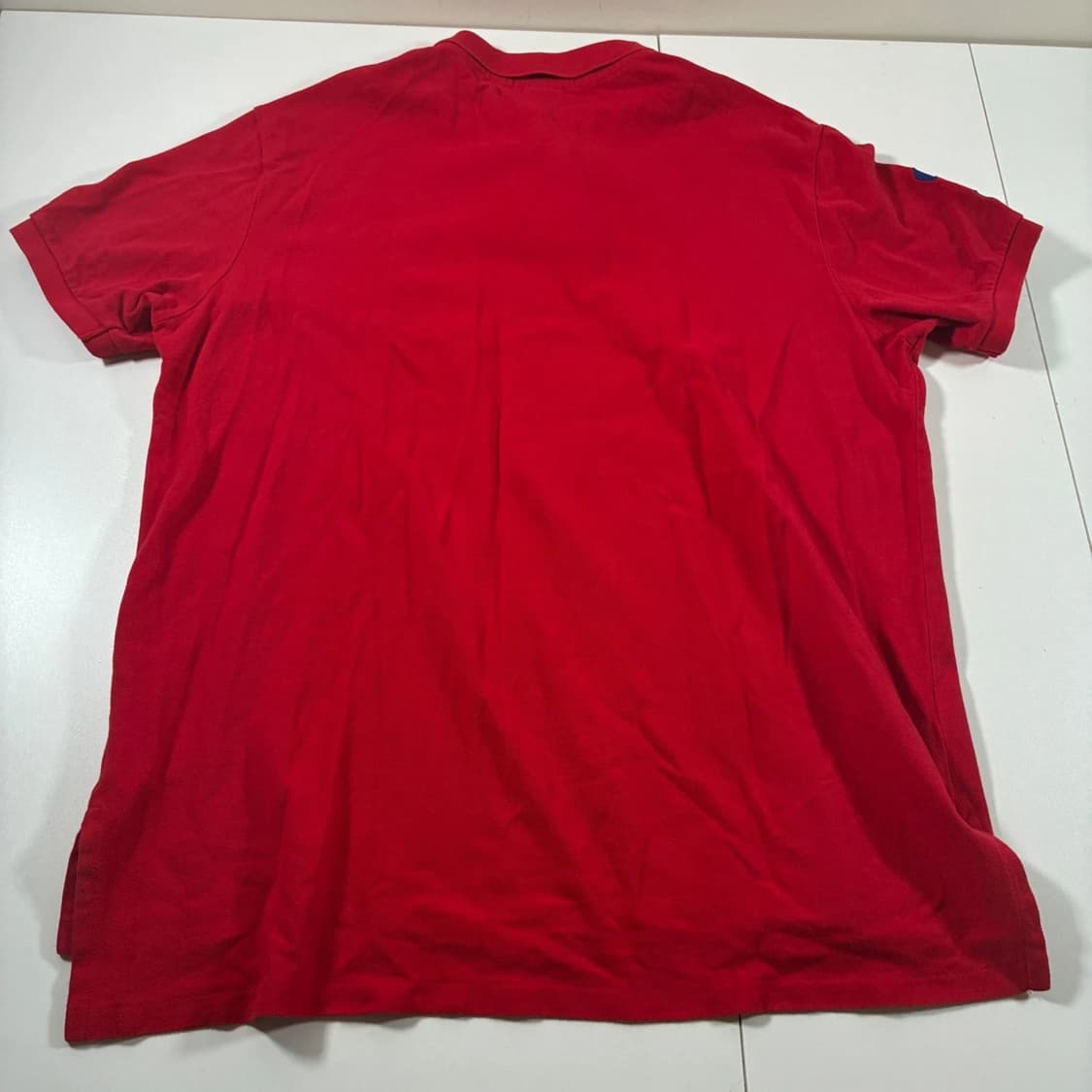 폴로 랄프 로렌 빅포니 카라 반팔 티셔츠 레드 상품이미지4