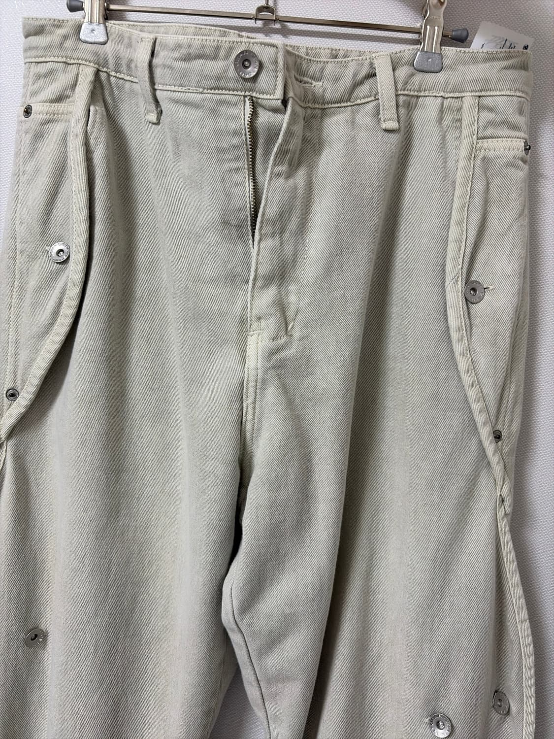 25fw 산산기어 코튼 웨이브 팬츠 그레이 상품이미지3