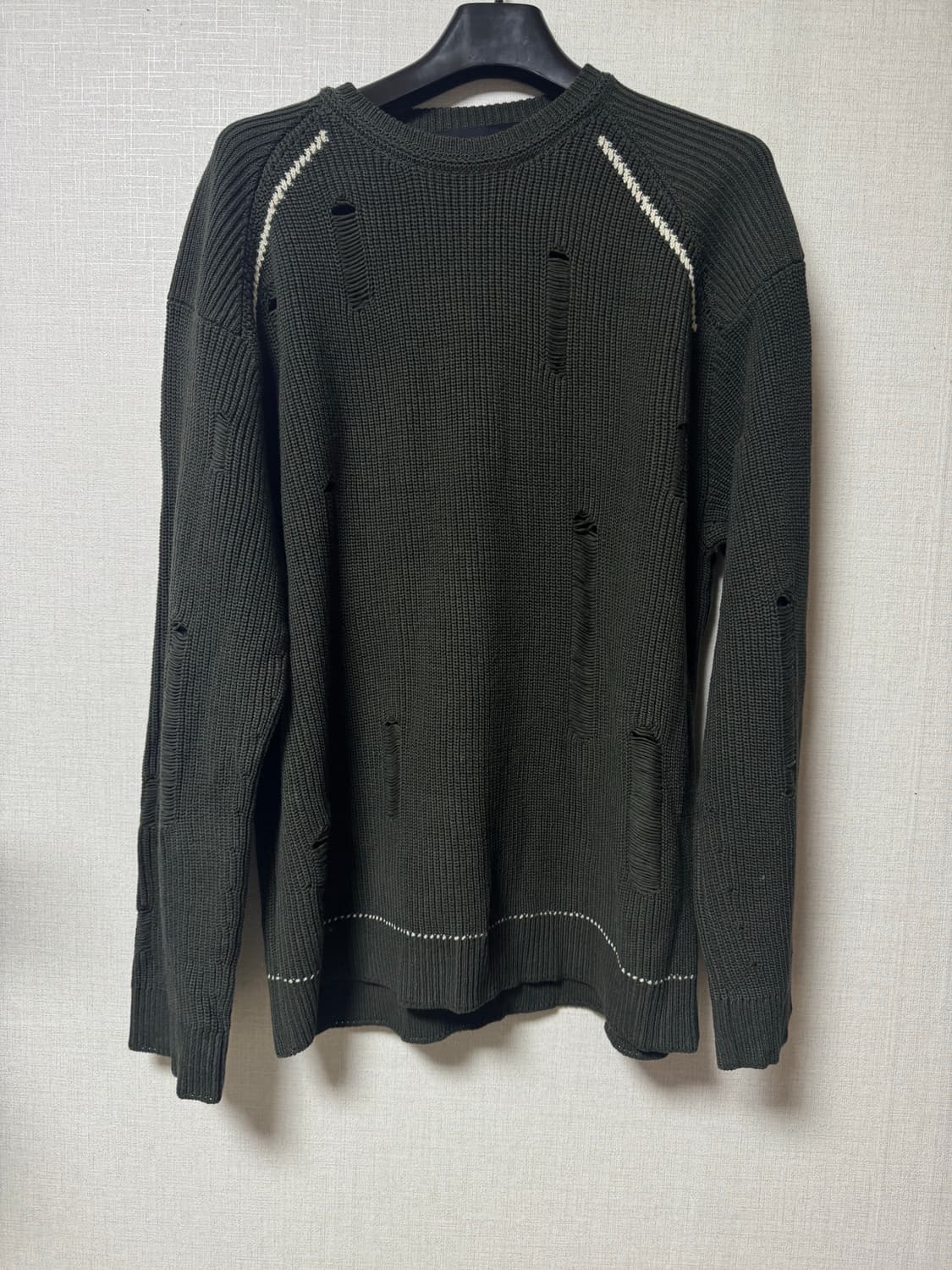 새옷 준지 데미지드 디스트레스드 니트 상품이미지2