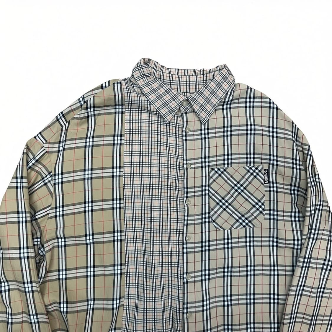 아조바이아조 패치워크 셔츠 상품이미지2