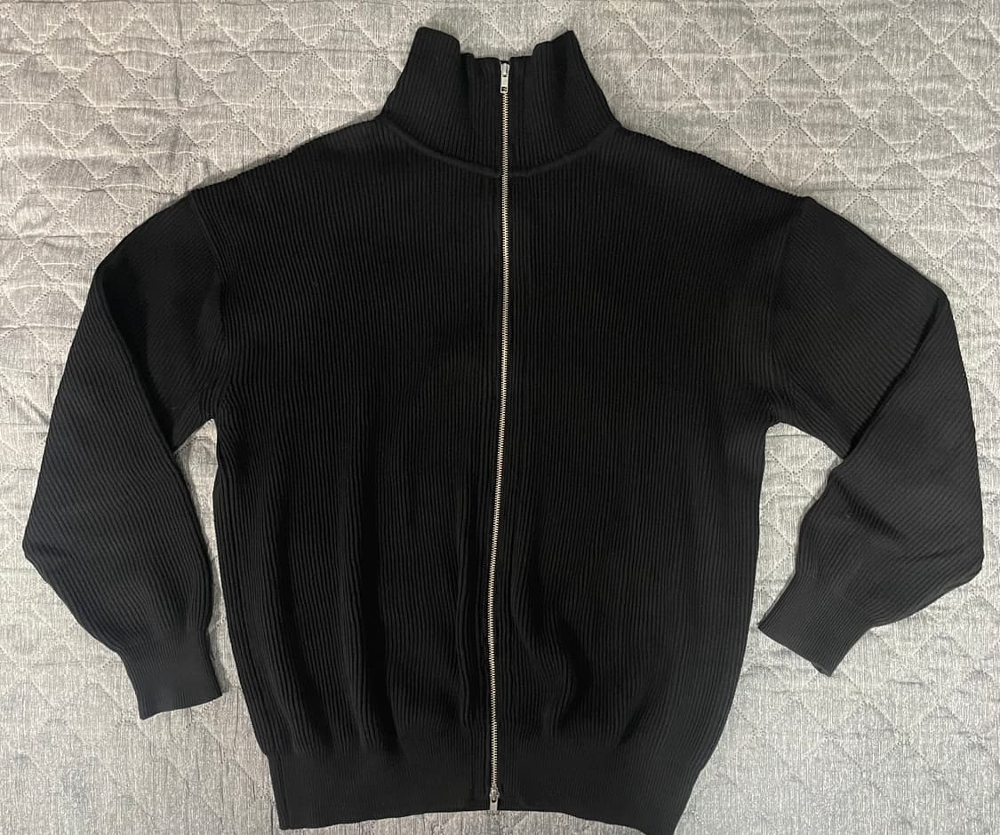 마티스 더 큐레이터 풀집업 니트 블랙 상품이미지2