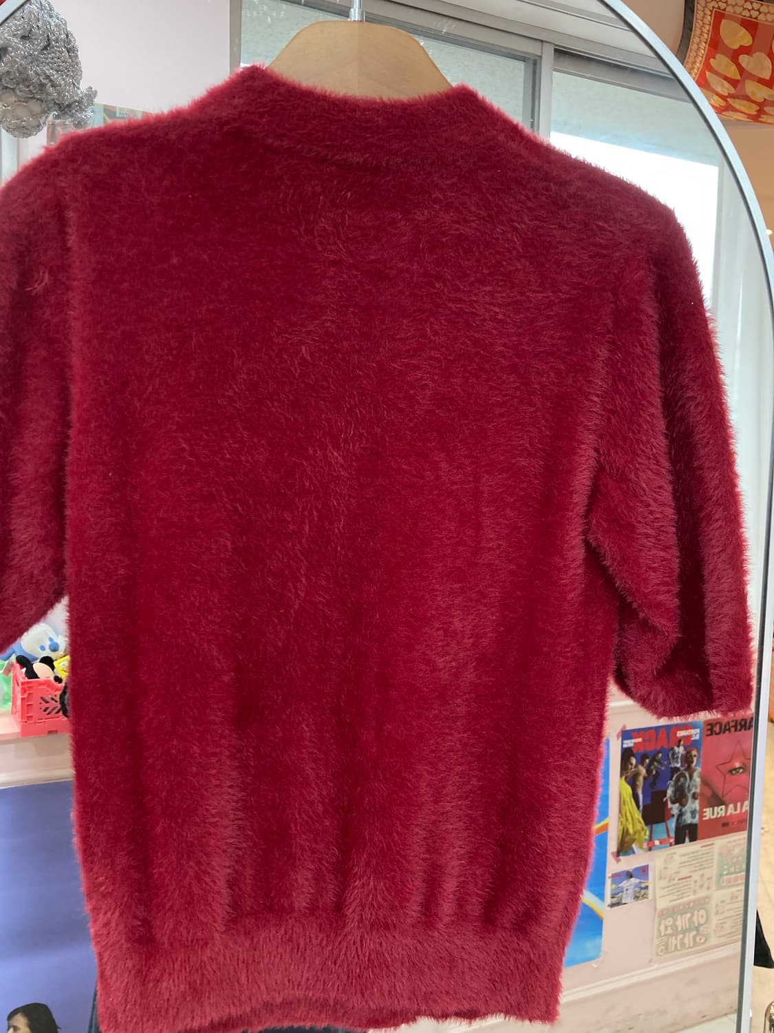 크리스마스 연말 앙고라 반팔 니트 상품이미지5