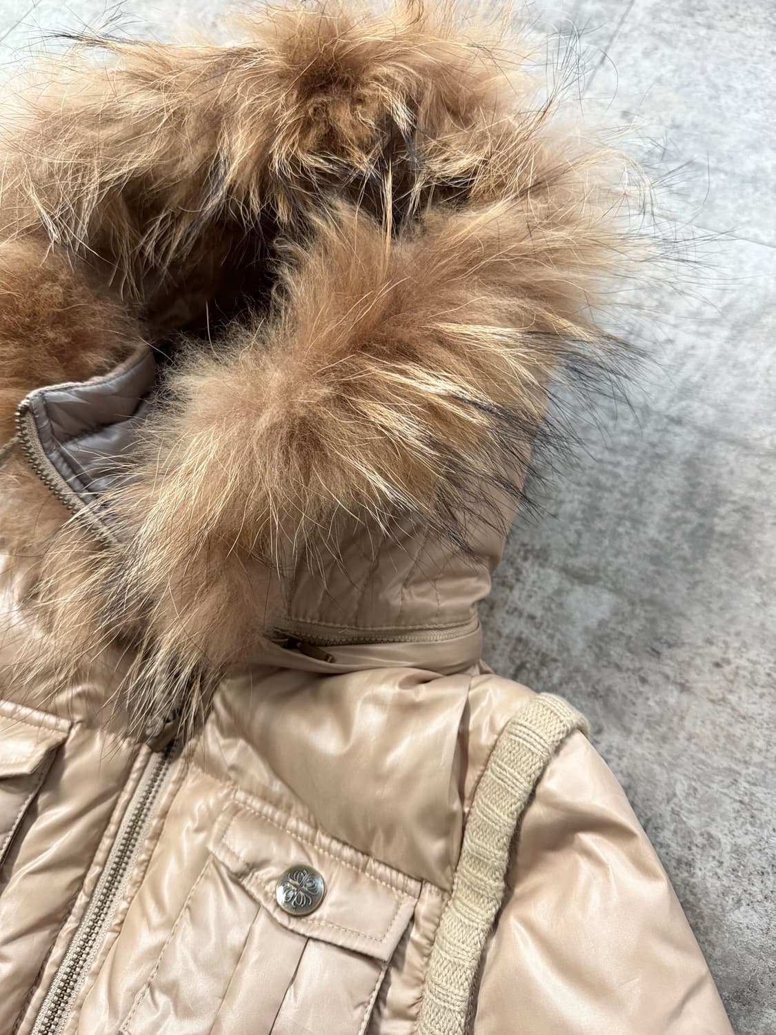 투 웨이 핸드 워머 퍼 후디드 크롭 푸퍼 재킷 상품이미지4