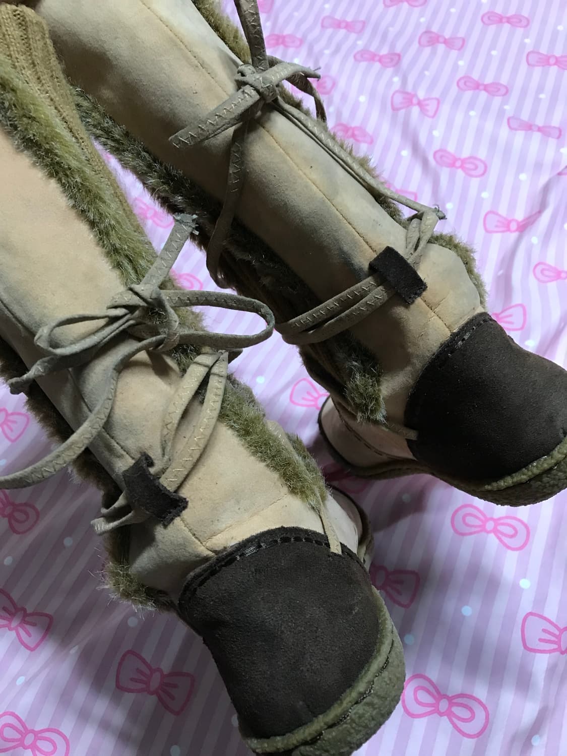 니트 스웨이드 롱부츠 상품이미지3