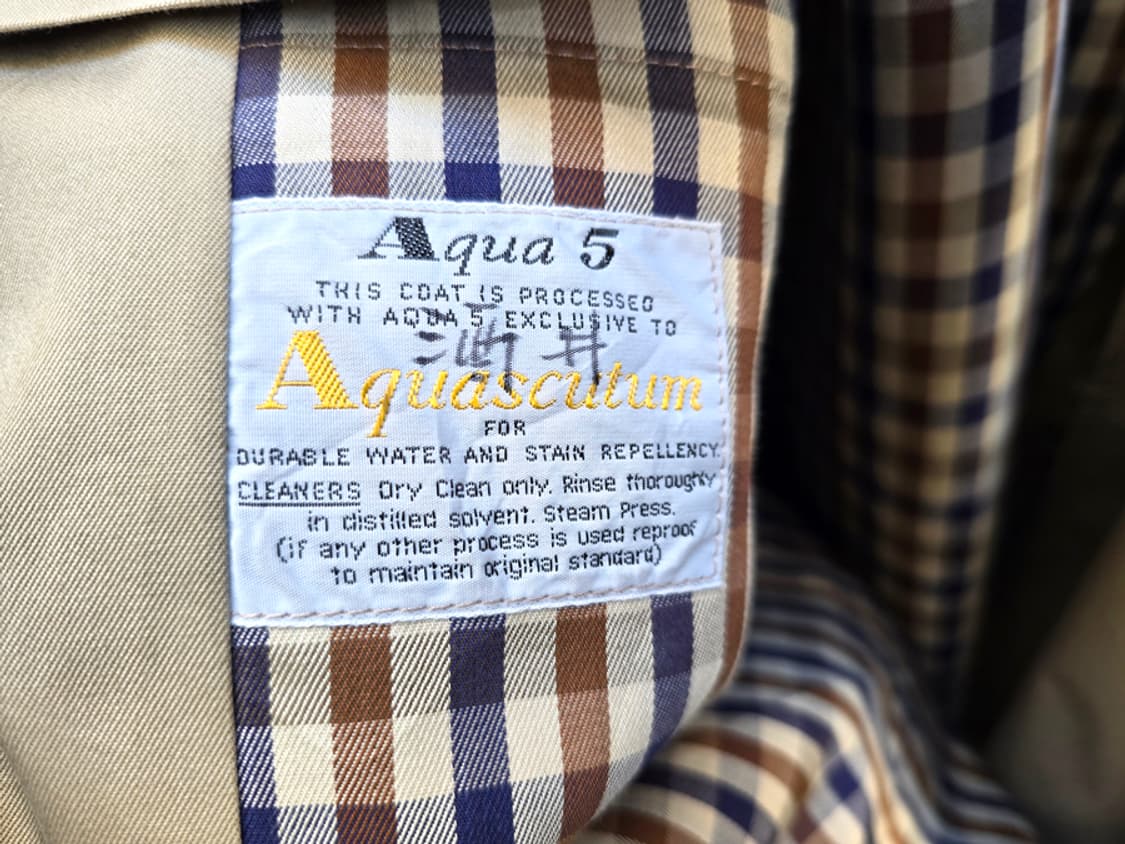 80s 아큐아스큐텀 싱글코트아쿠아 5 (made in england) 상품이미지9