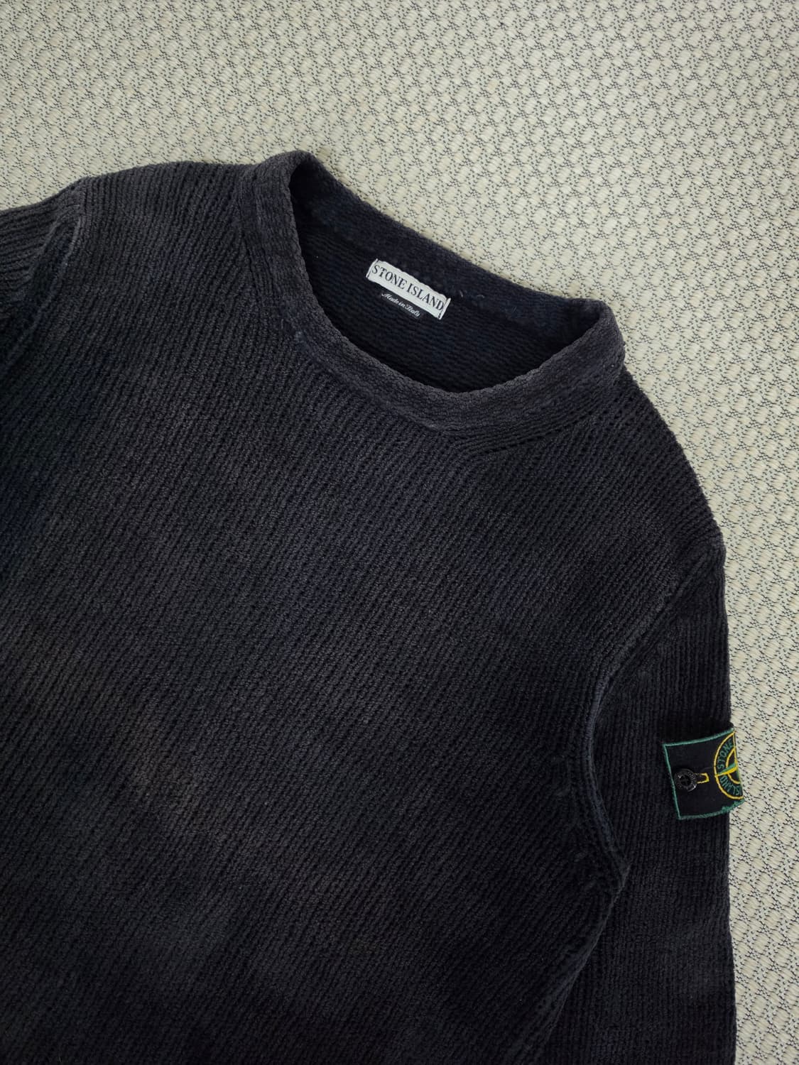 98AW 스톤 아일랜드 그린 엣지 다크 셔닐 니트 상품이미지6