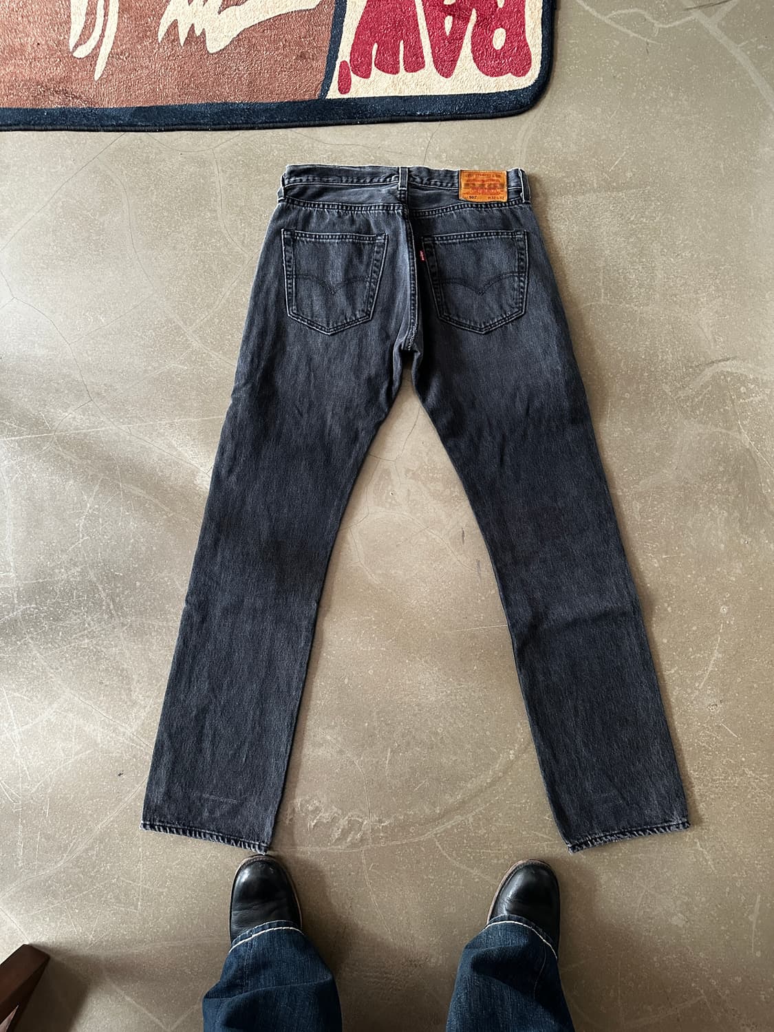 Levis 리바이스 501 스트레이트 흑청 w32 상품이미지1