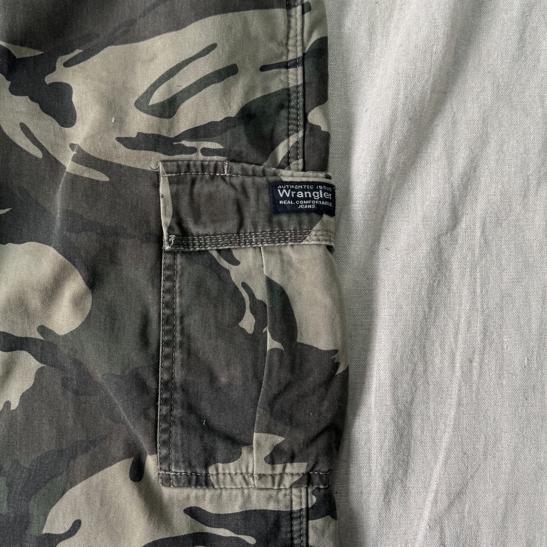 랭글러 기모 카모 카고팬츠 34 상품이미지4