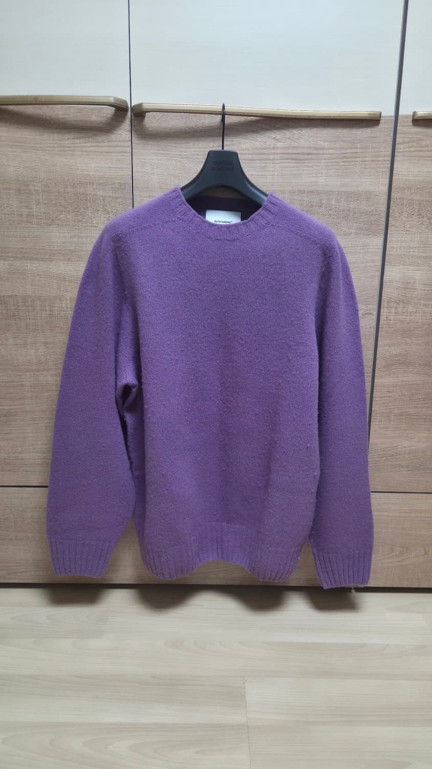 아웃스탠딩 PURE WOOL WHOLEGARMENT KNIT_PURPLE 상품이미지2
