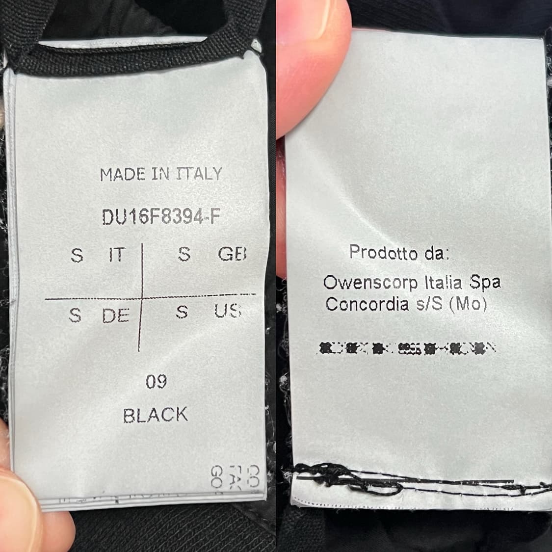 릭오웬스 16FW 다크쉐도우 프리즈너 드로우스트링 조거 팬츠 블랙 상품이미지8