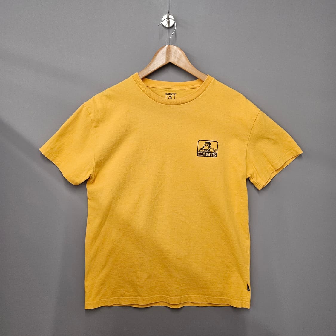 벤 데이비스 프린트 티셔츠 옐로우 상품이미지1