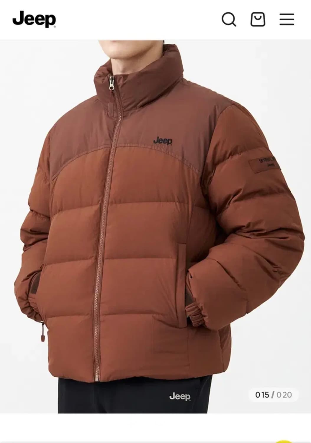 [새제품/L] Jeep 덕다운 패딩 점퍼 상품이미지8