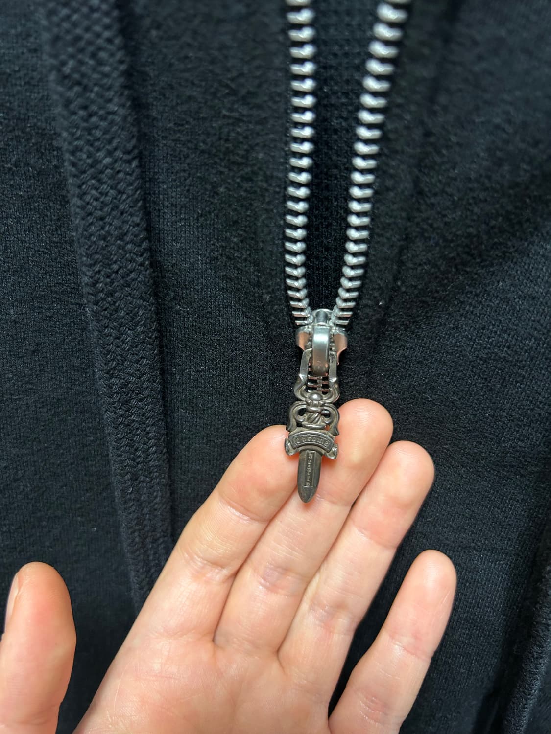 [L] 크롬하츠 홀스슈 플로랄 헤비웨이트 후드집업 상품이미지6