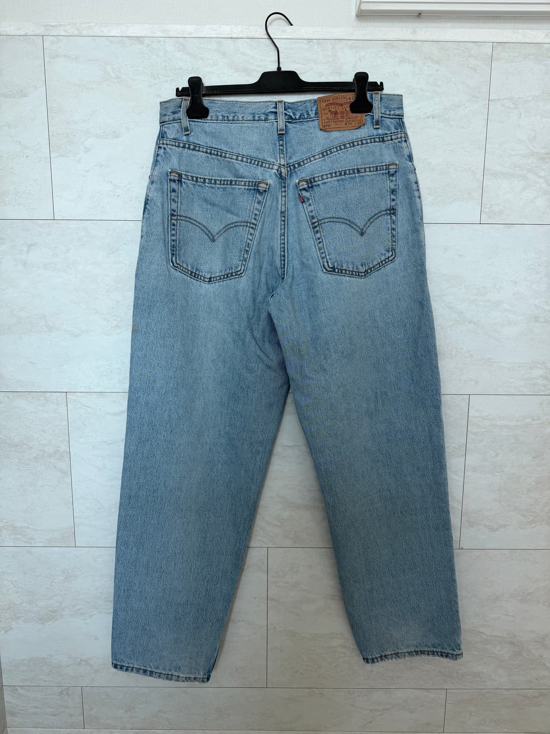 빈티지 리바이스 570 데님 34x32 상품이미지5