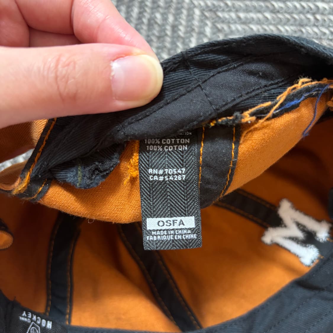 47 빈티지 하키  오렌지 볼캡(OS) 상품이미지6