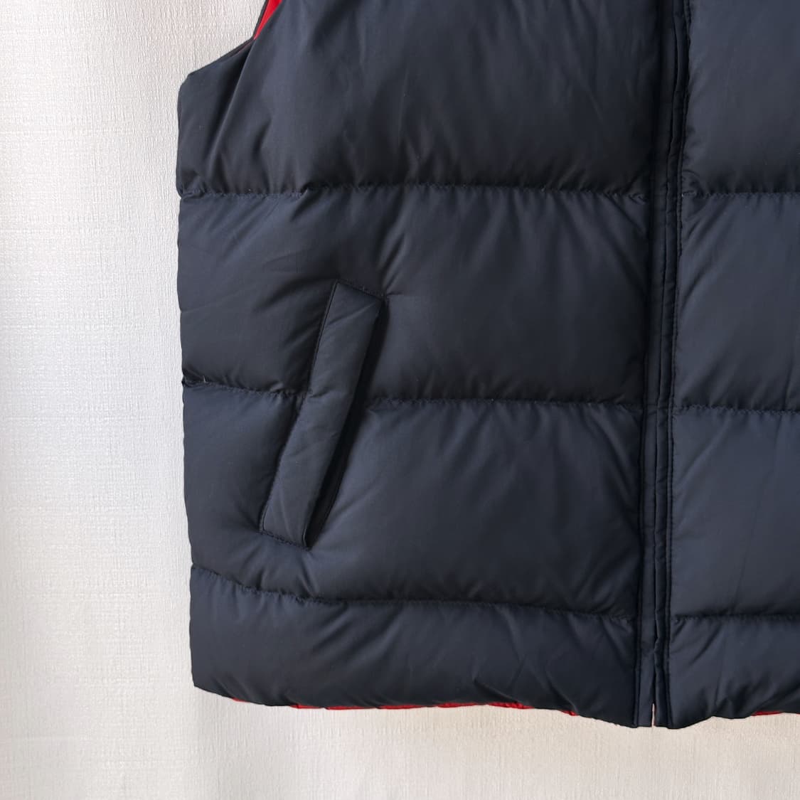 폴로 랄프로렌 자수 리버시블 다운 베스트 네이비 레드 XL(18-20) 상품이미지6