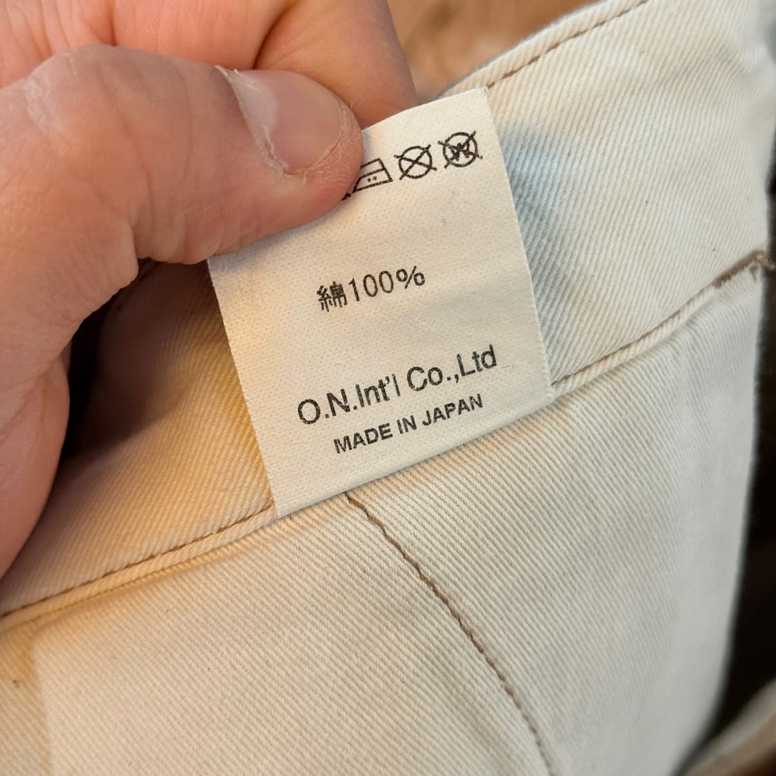 오니 데님 브리티쉬 드릴 셀비지 트라우저 33표기 실측 34 35 상품이미지7