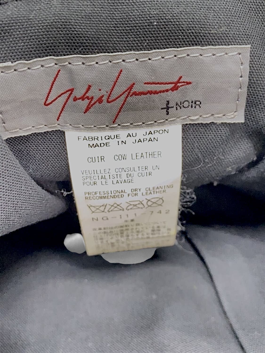 요지 야마모토 느와르 소가죽 숄더백 상품이미지6