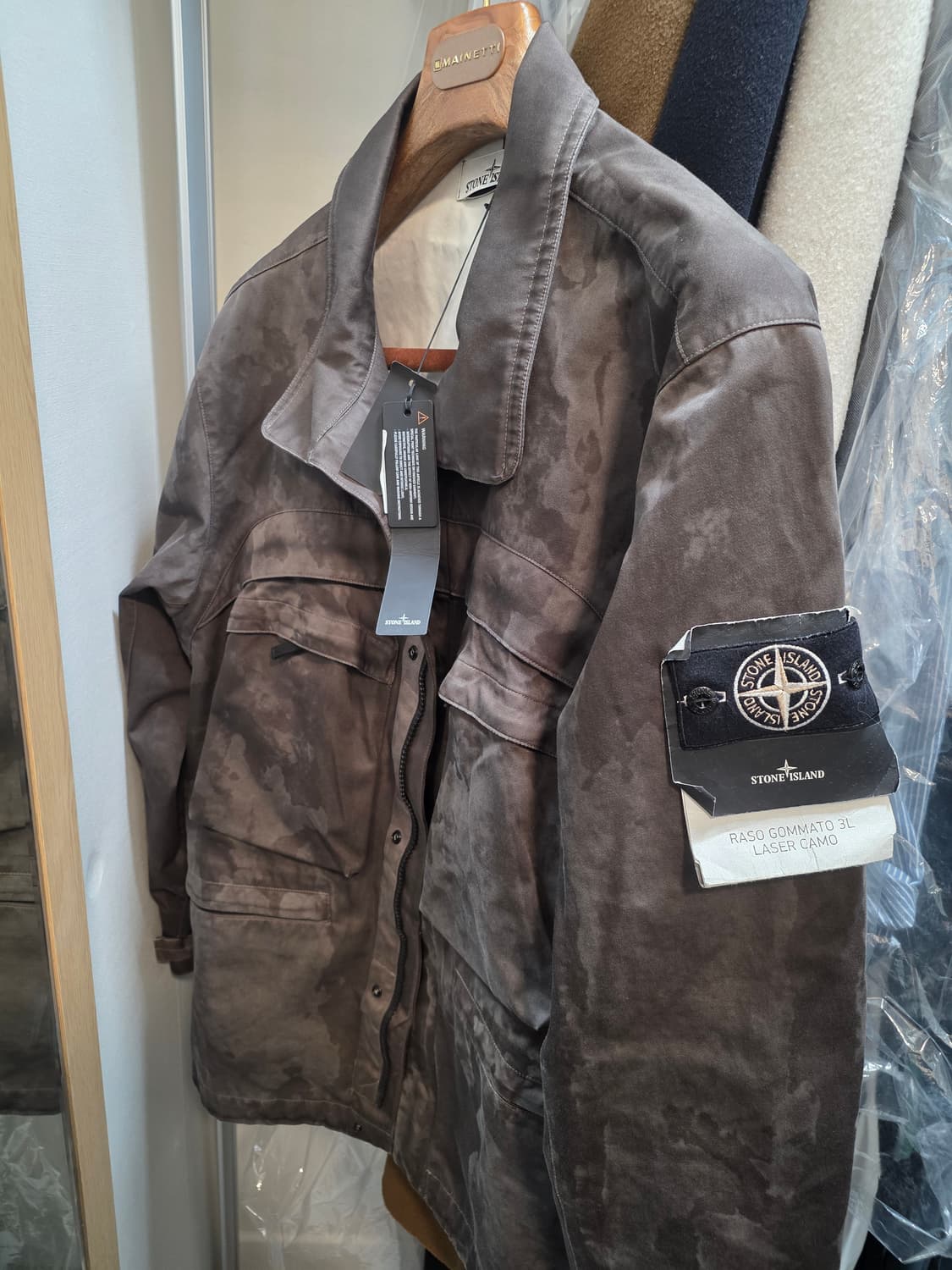 스톤아일랜드 Raso Gommato 3L Laser camo 상품이미지4