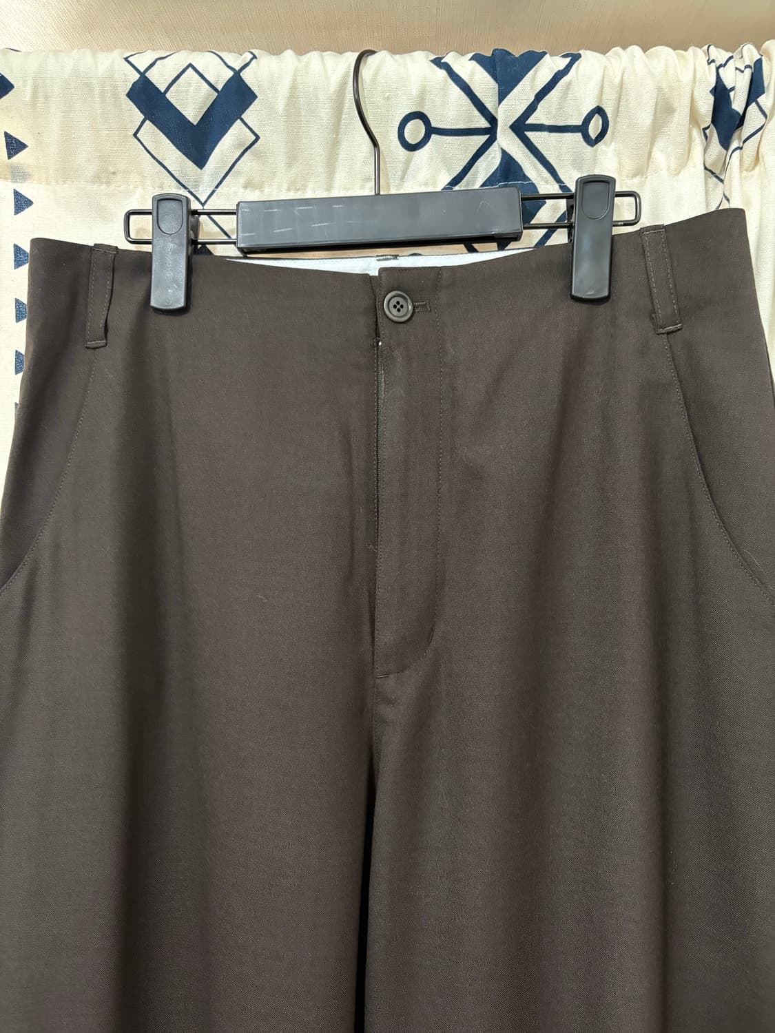 아모멘토 25SS 울 와이드 팬츠 브라운 상품이미지5