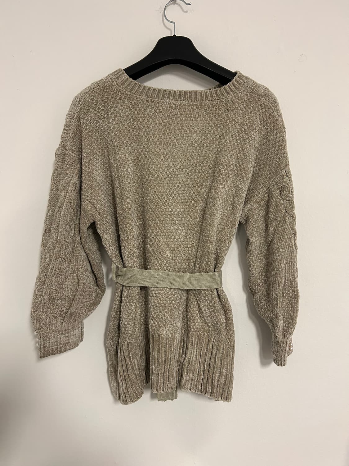 액시즈팜 케이블 진주장식 벨트 니트 상품이미지5