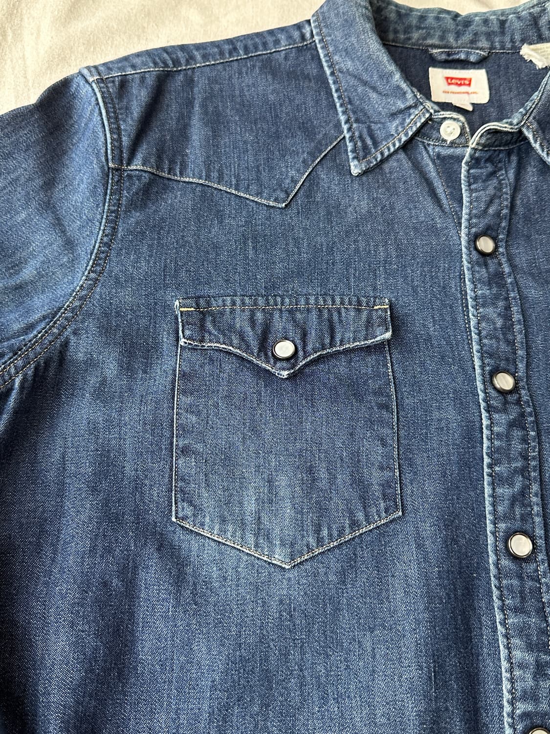 리바이스 웨스턴 데님 셔츠 L 상품이미지5